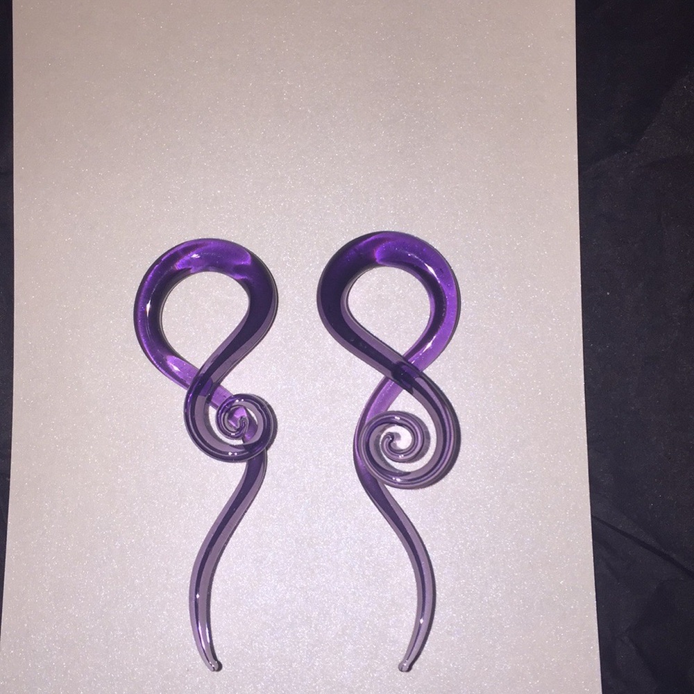 2/$15 purple music note tapers, plugs